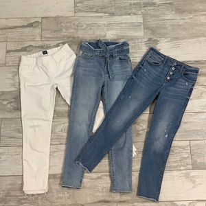 Barely worn, size 10 GAP jeans bundle!!!